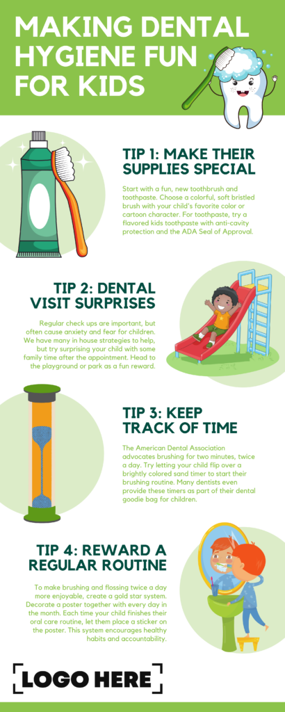 Make Dental Hygiene Fun For Kids Infographic - The Business Academy